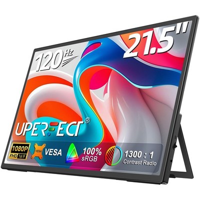 UPERFECT 21'' FHD 120Hz Portable Monitor Kickstand Second Screen For Office Work