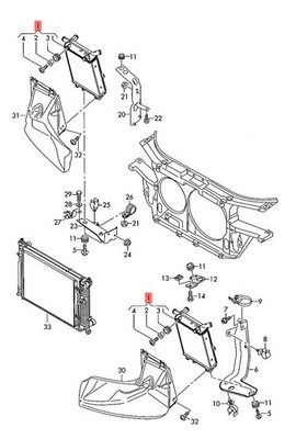 Genuine Audi RS4 TTRS Additional Cooler For Coolant 8E0121212H