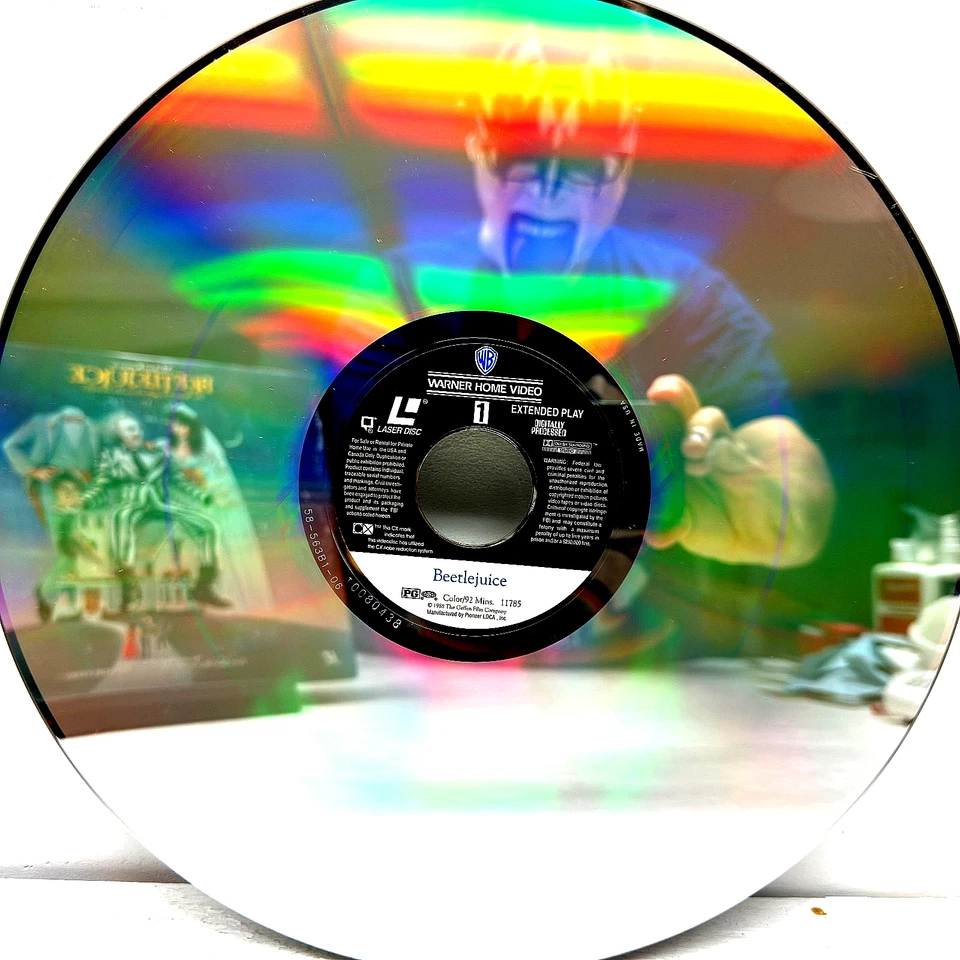 Beetlejuice лазерный диск 1991 Майкл Китон Тим Бертон - Изображение 2 из 4