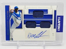 2020 Panini National Treasures Dwight Gooden Triple Patch Relic Autograph Auto 