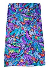 Vintage Rose Marie Reid Floral Wrap Scarf Bathing Suit Beach CoverUp 53x49 Union