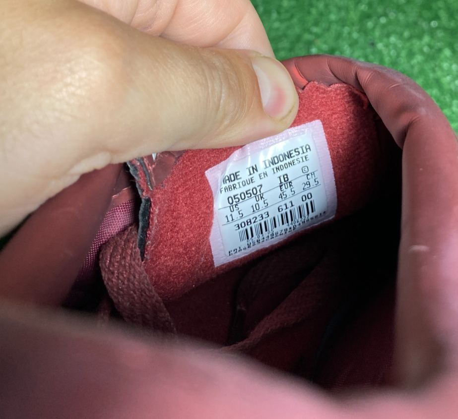 OG 2005 11.5 US Nike Air Zoom Total 90 III TF IC Burgundy Leather