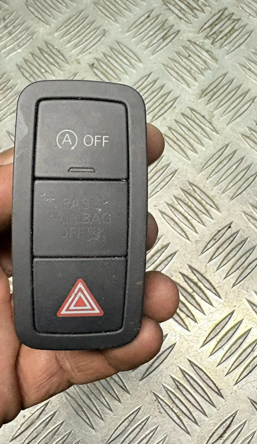 Audi A1 8X hazard start stop airbag off switch panel front actual item