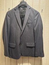 Haggar Smart Wash Repreve Suit Jacket Dark Gray Charcoal 40R