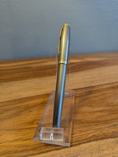 Stylo plume Parker Sonnet argent massif plaqué or plume 18K TBE