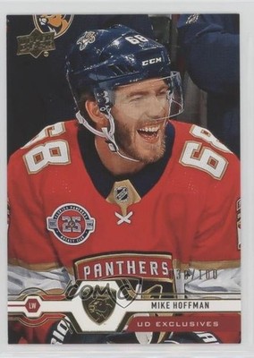 2019-20 Upper Deck UD Exclusives 30/100 Mike Hoffman #41 0m8e