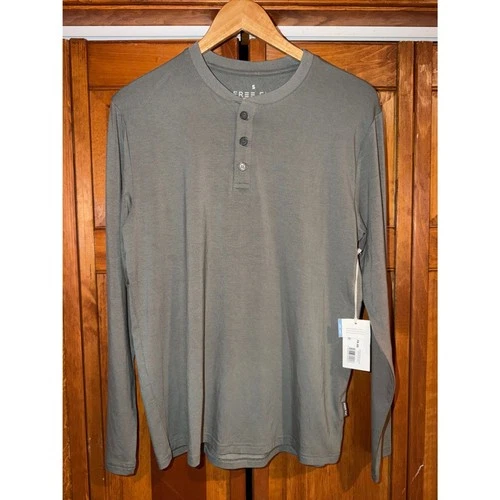 Free Fly Men's Bamboo Flex Long Sleeve Henry Green Size Small - product listing photo