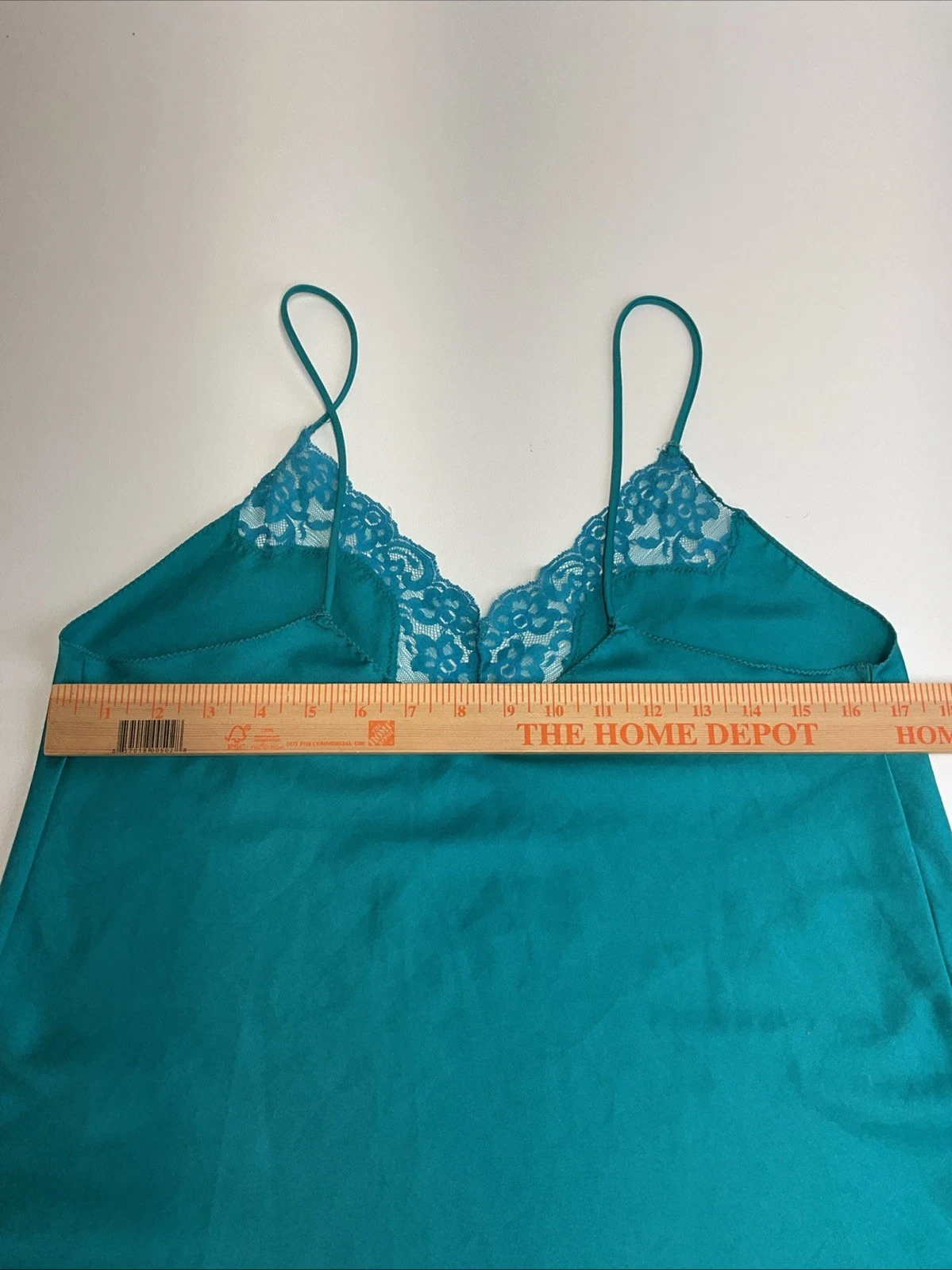UNDERCOVER Abito Victoria's Secret vintage etichetta oro corona verde raso slip camicia media