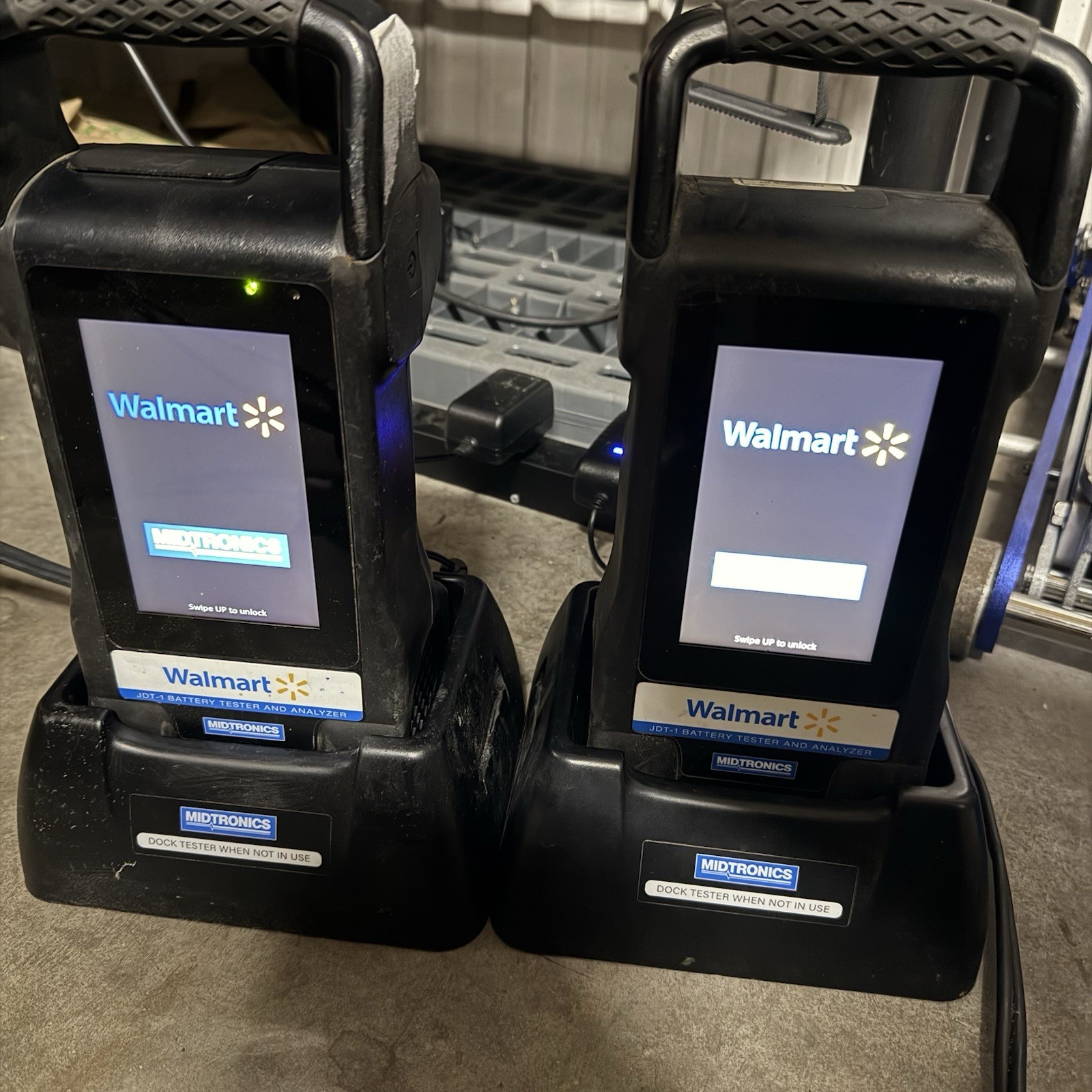 Lot Of 2 Midtronics JDT-1 Commercial Battery Analyzer Diagnostic System