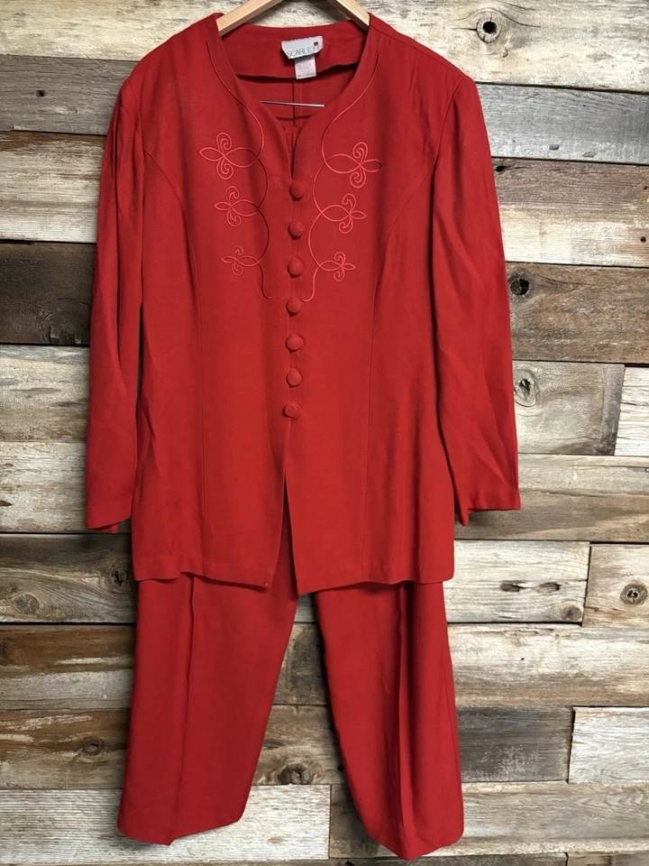 SCARLETT - 2 PIEZAS PANTALONES NEGROS CON CHAQUETA TALLA 12 Foto 3 de 4