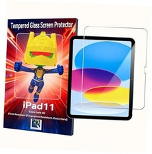 - Tempered Glass Screen Protector for iPad 11, 9H Extra Hard, Child and