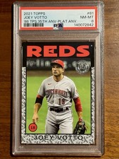 Joey Votto 2021 Topps 1986 #86B-81 35th-Platinum Anniversary /70 PSA 8 SP RARE