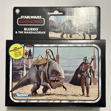 Star Wars Vintage Collection Blurrg and The Mandalorian Action Figures New