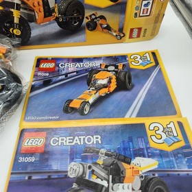 LEGO Sunset Street Bike 3-in-1 Creator Set 31059 COMPLETE Open And Built.
