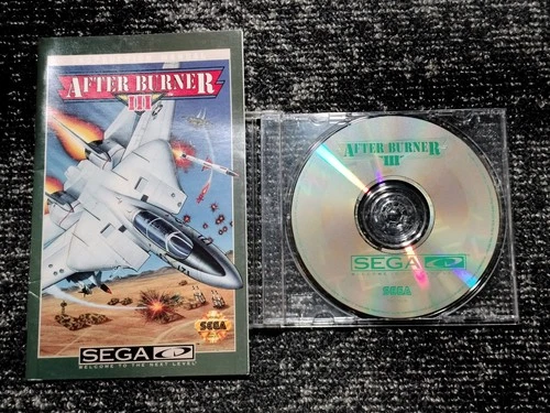 After Burner III 3 (1992, Sega CD) Game Disc & Manual only in jewel case