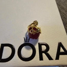PANDORA DISNEY SNOW WHITE POISON APPLE DANGLE CHARM #026