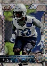 2015 Topps Chrome Alex Carter #161 Xfractors Detroit Lions 34N