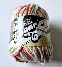 1 Skein Sugar 'n Cream Yarn Cotton Mango Madness 2 oz