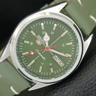 JAPAN VINTAGE REFURBISHED SEIKO 5 AUTOMATIC 6309A MENS GREEN WATCH a442798-1