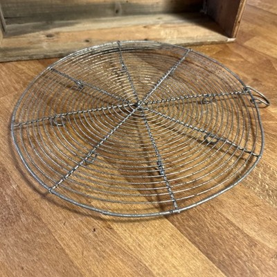 Vintage französisches rundes Drahtwerk Kühlregal / Draht - runde Füße