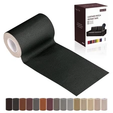 Leather Repair Patch Tape, Black 3 x 61 Inches Self Adhesive Leather Repair Kit