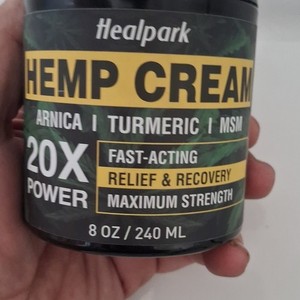 Healpark Hemp Cream Arnica Turmeric MSM Fast-Acting Maximum Strength Relief 8 oz