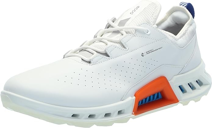 ECCO Men's Biom C4 Gore-TEX Waterproof Golf Shoe -White/Mazarine