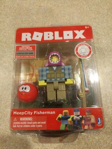 Nib Roblox Meepcity Fisherman Action Figure New Sealed - 