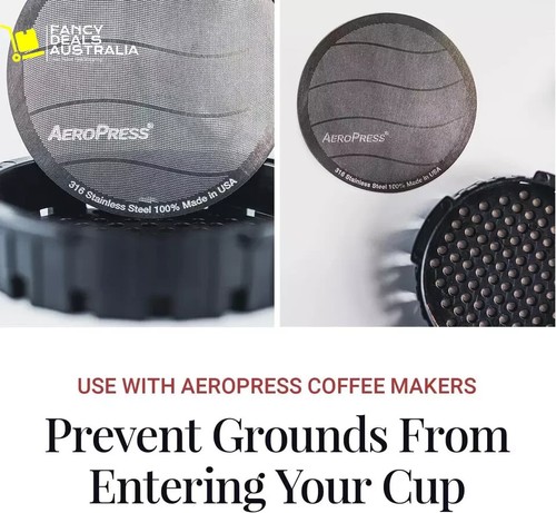 Aeropress Stainless Steel Reusable Filter - Metal Coffee Filter for Aeropress Or - Picture 3 of 6
