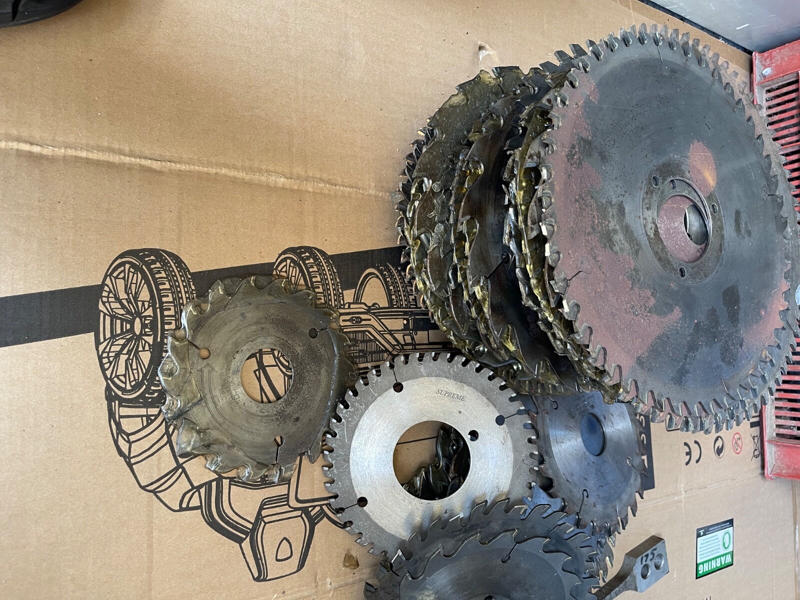 Woodworking tools used joblot Circular Saw Blades eBay