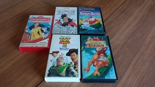 Lotto 5 Videocassette VHS cartoni Disney