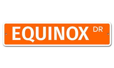 5928 SS Equinox 4'' x 18'' Novelty Street Sign Aluminum