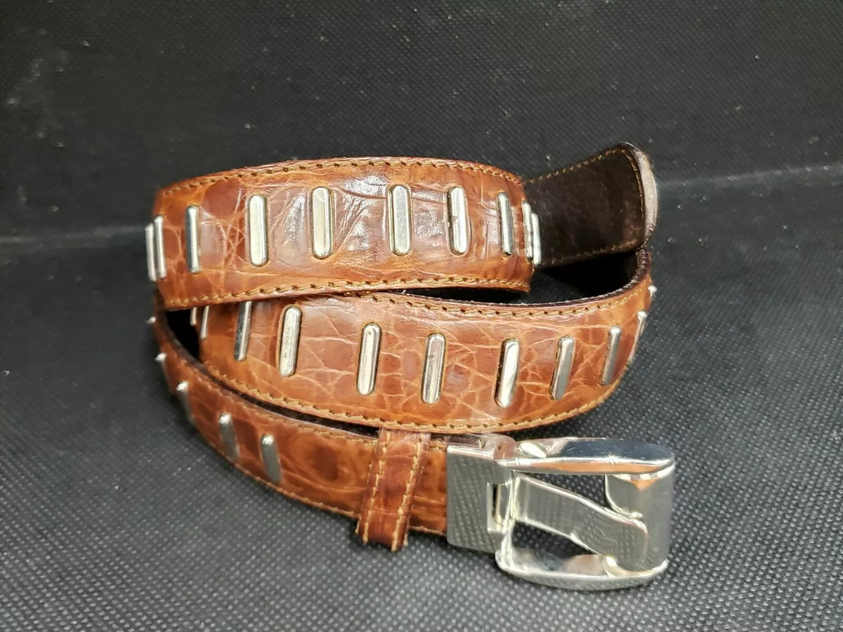 Pre-owned Leather Belt In Brown