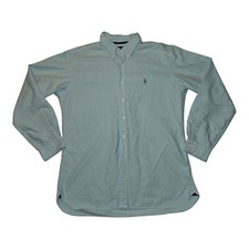 Vintage Ralph Lauren Button Down Long Sleeve Men's XXL Baby Blue Classic Fit