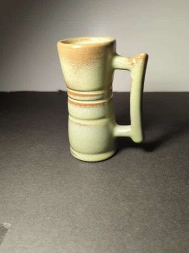 FRANKOMA POTTERY Prairie Green demitasse, juice, cappuccino ,espresso cup