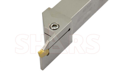 SHARS 1'' Shank GROOVING CUT-OFF TOOL HOLDER + 1 GTN4 INSERT + CERT $97 OFF P]