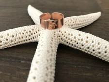 Custom Hand Stamped Brass Ring - Starfish