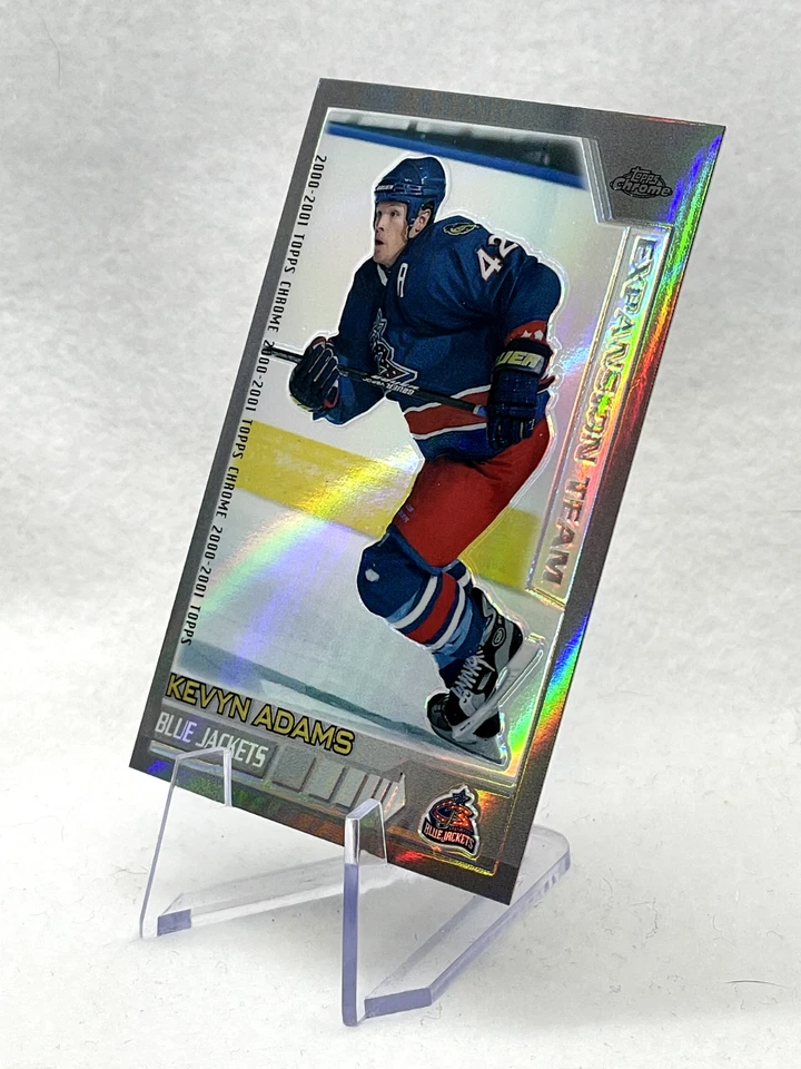 Kevyn Adams 2000-01 Topps Chrome Refractor #227 Columbus Blue Jackets - Image 4 of 4