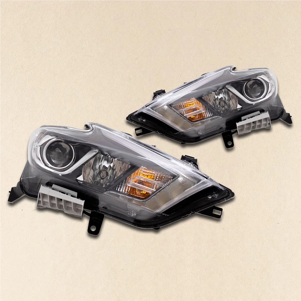 Faro halógeno para Nissan Máxima 2016 2018 par conductor pasajero 2 piezas Foto 3 de 4