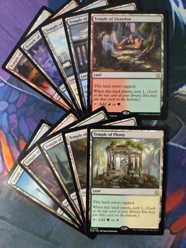 Temple / Scry Dual Land Set of 10 - Scryland | Foundations | NM | MTG - 第 1/1 張圖片