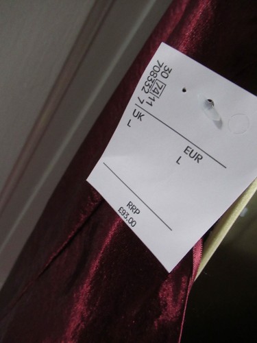 NEW GUESS ● size L 14 16 ● burgundy red satin party dress womens ladies - Picture 5 of 7