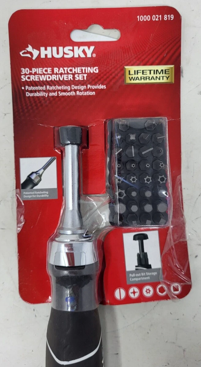 Husky 30 piece ratcheting screwdriver set deals