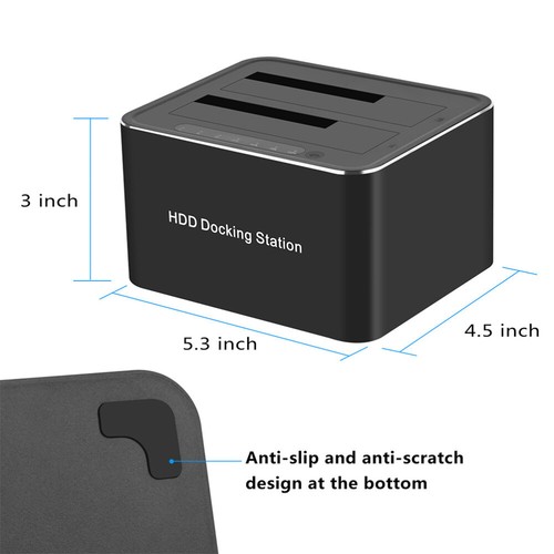 Tragbar 2,5 Zoll 3,5 Zoll -Duplizierer Externe -Dockingstation - Afbeelding 2 van 10