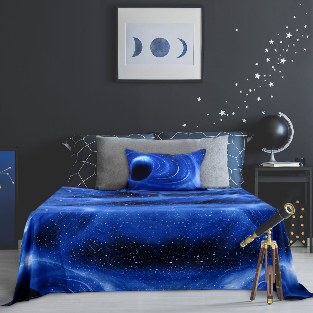 3pcs Galaxy Sheet Set Bedding Set Soft 