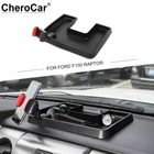 Car Console Dash Tray Phone Holder Stand Mount Storage Box For Ford F-150 09-14