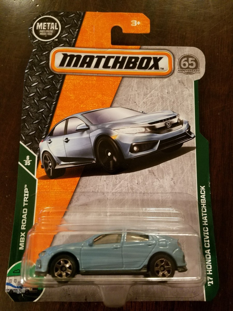 Matchbox Metal 2018 '17 Honda Civic Hatchback Blue MBX Road Trip