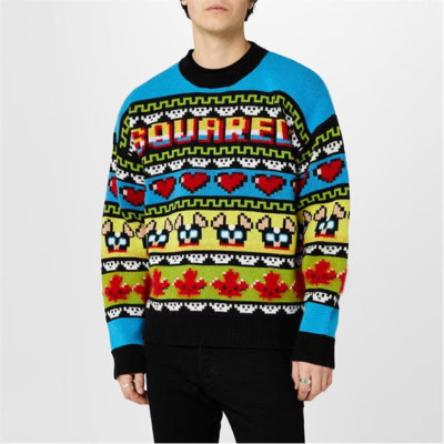 BNWT DSQUARED2 Pixel Ciro Jumper Pacman Size XL RRP£655