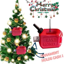 Christmas Gas Money Oil Can Xmas Tree Decoration Festive Party Ornament US 2023