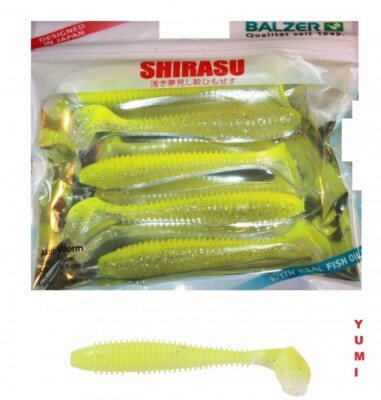 Balzer Shirasu Reptile Shad - Pesce in Gomma per Pesca a Spinning su luccio, luccioperca e persico, Esche in Gomma, Had, Salt'n Pepper, 19cm / 26g