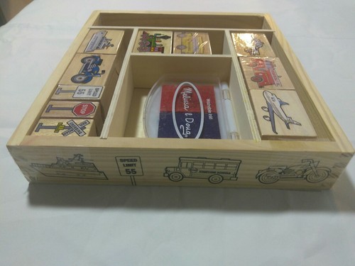 Melissa & Doug Veicoli Set di francobolli in legno - Foto 4 di 8